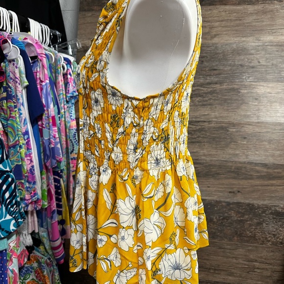 Cynthia Rowley Yellow Floral Tank Top - Picture 3 of 7